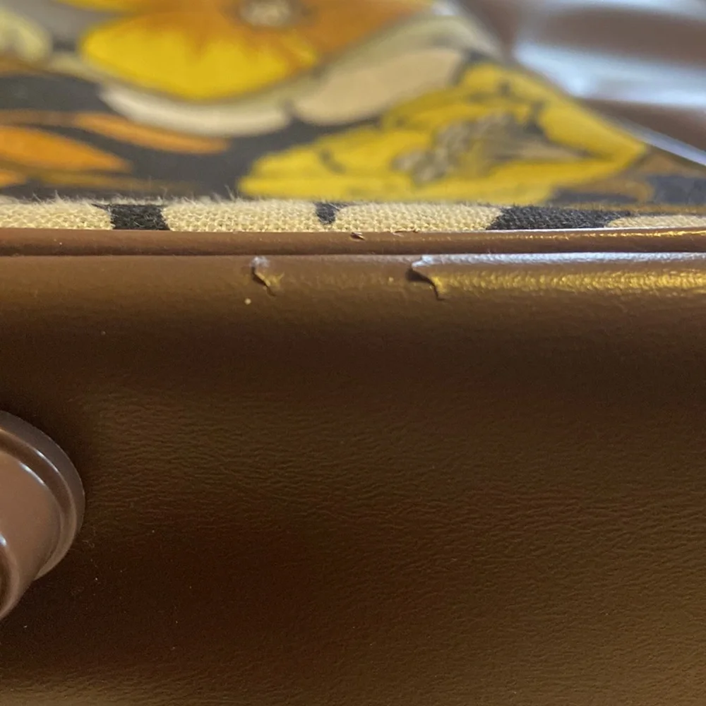 Vintage Flower Power overnight suitcase